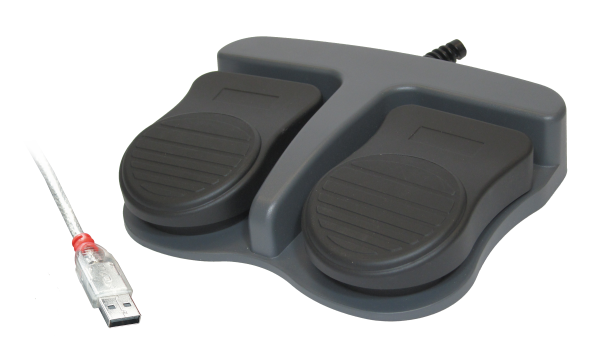 USB-Fußschalter mit zwei Pedalen (Medizinisch)